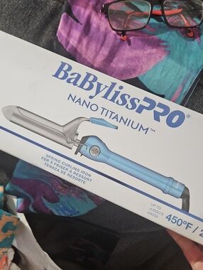 BaBylissPRO Nano Titanium Spring Curling Iron (Model: BNT125S)